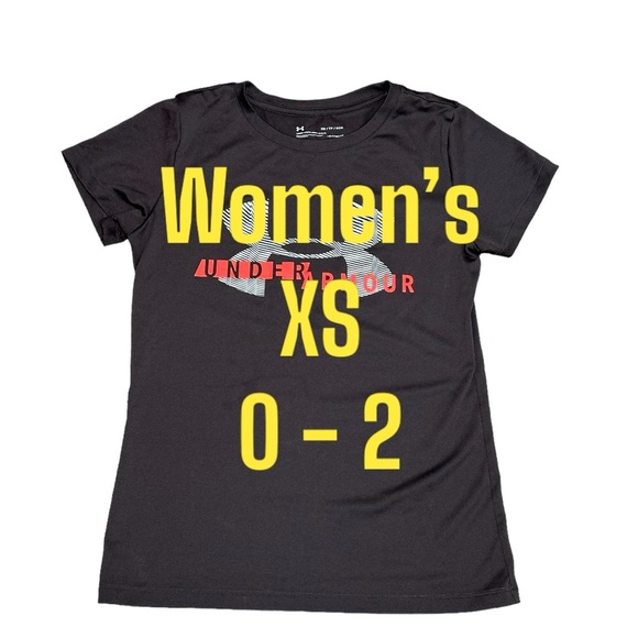 Women’s Under Armour XS 0 - 2 Short Sleeve T-Shirt Top Tee Grey Gray HeatGear - Picture 2 of 7
